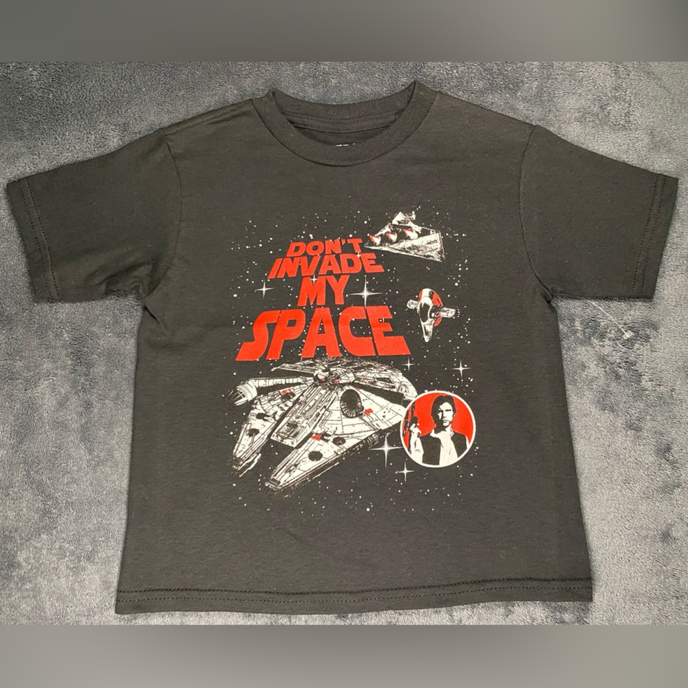 ‼️CLEARANCE‼️ ⛵️ STAR WARS - Don’t Invade My Space - Kids T-Shirt - Black